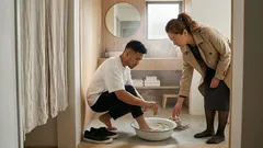 なぜ週1回のローレル足湯が夜の「切り替え」にちょうどいいのか？香りと温かさの小さな習慣